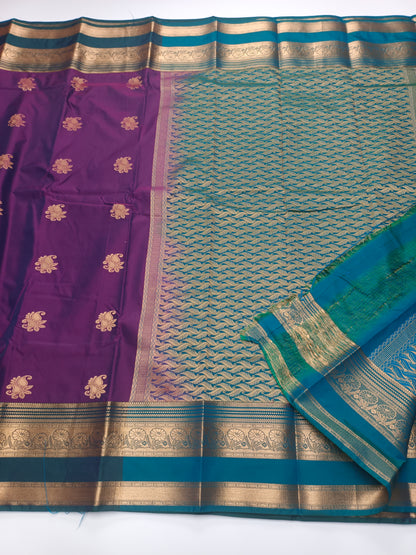 KANCHIPURAM SEMI SILK SAREE