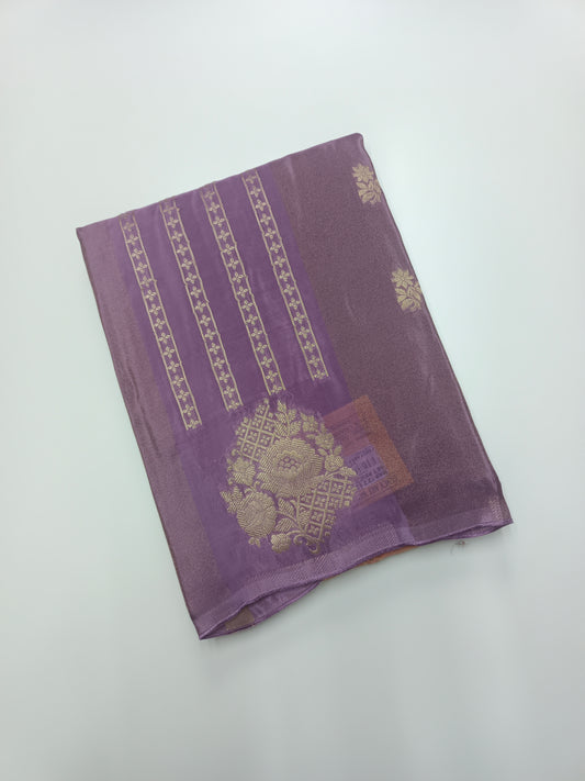 2D FANCY ORGANZA CREPE SILK SAREE