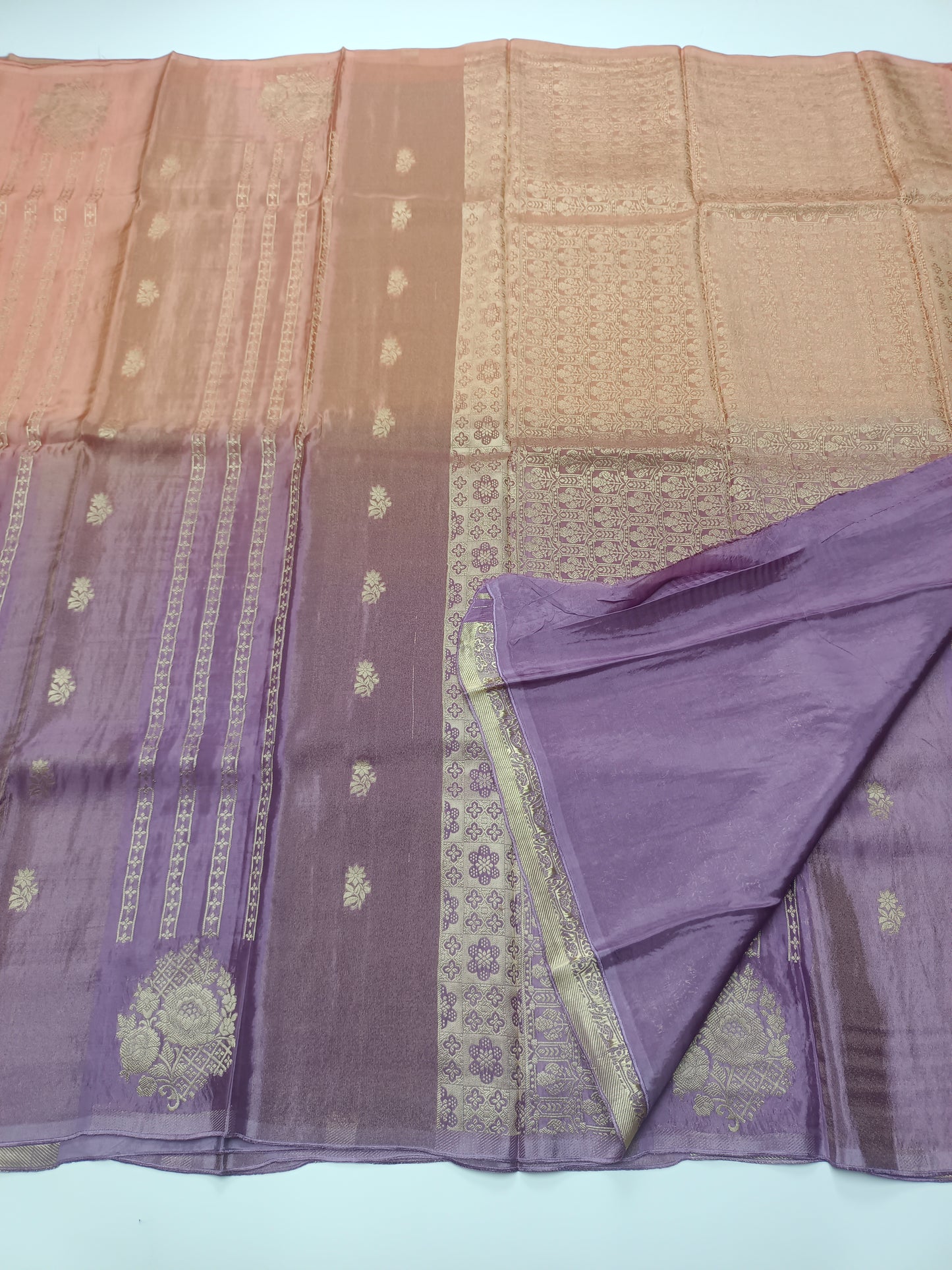 2D FANCY ORGANZA CREPE SILK SAREE