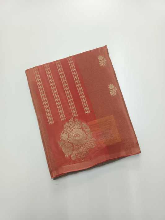 2D FANCY ORGANZA CREPE SILK SAREE