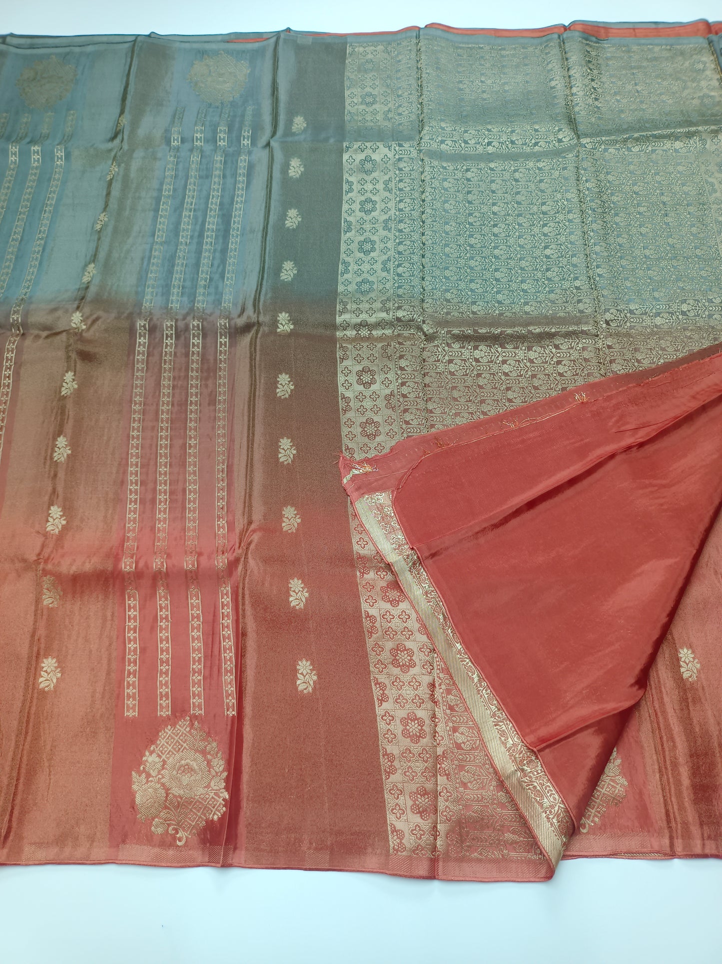 2D FANCY ORGANZA CREPE SILK SAREE