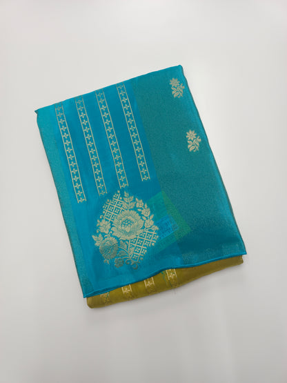 2D FANCY ORGANZA CREPE SILK SAREE