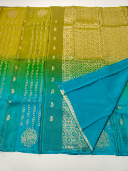 2D FANCY ORGANZA CREPE SILK SAREE