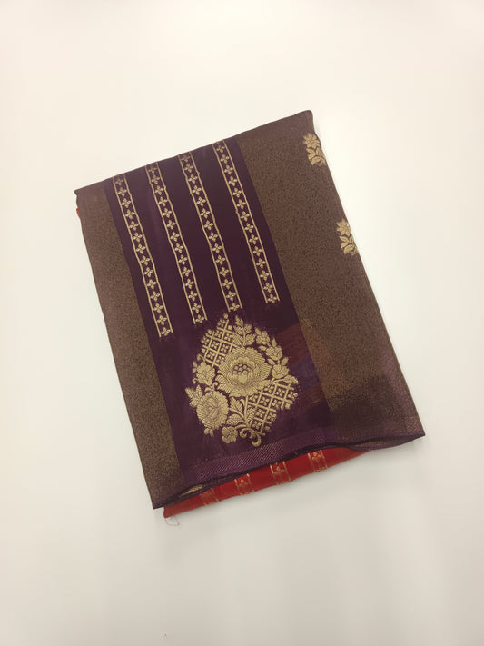 2D FANCY ORGANZA CREPE SILK SAREE