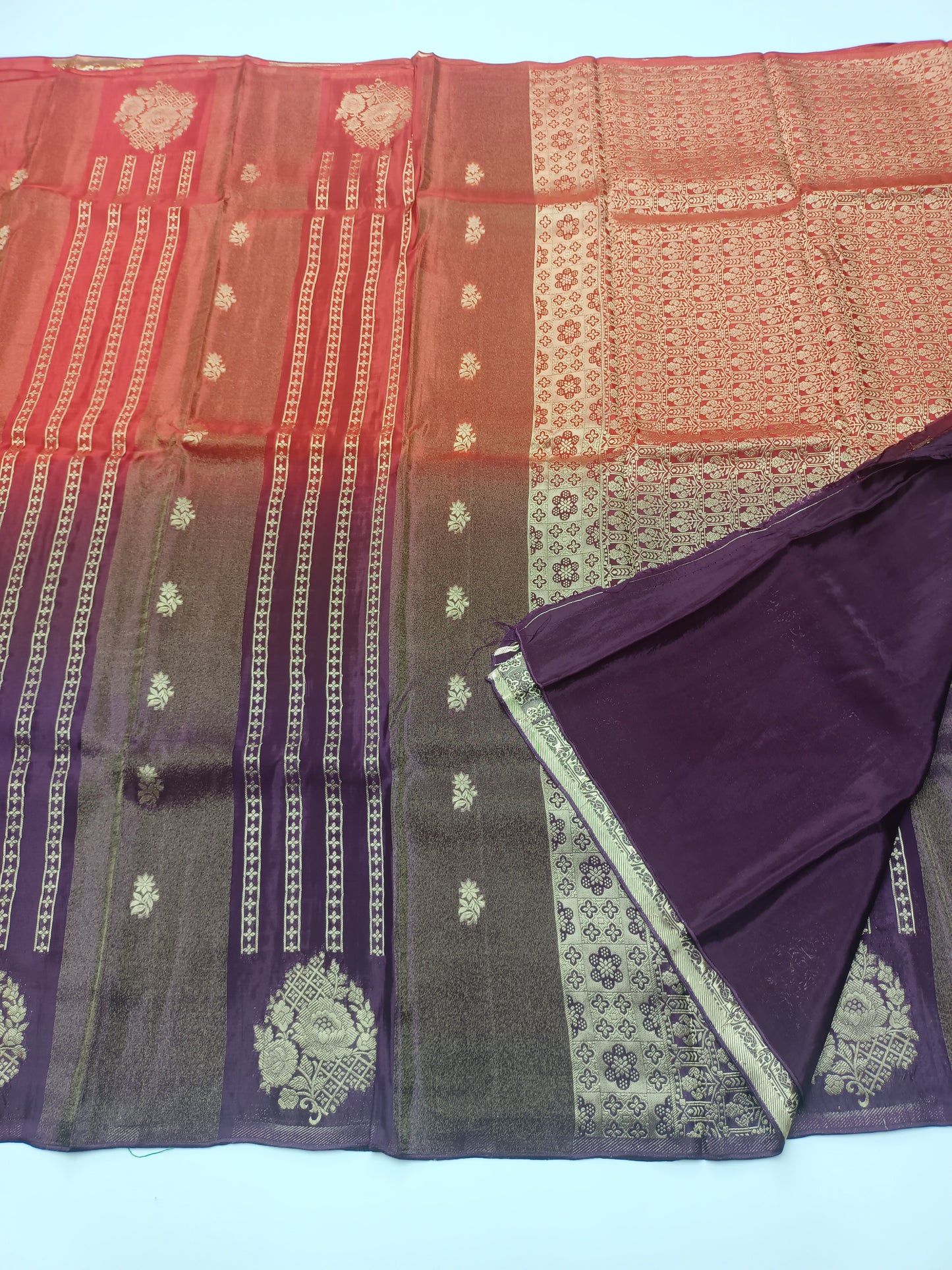 2D FANCY ORGANZA CREPE SILK SAREE