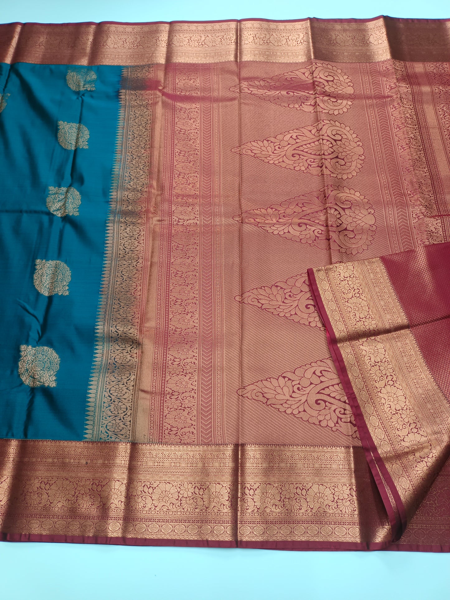 KANCHIPURAM SEMI SILK SAREE