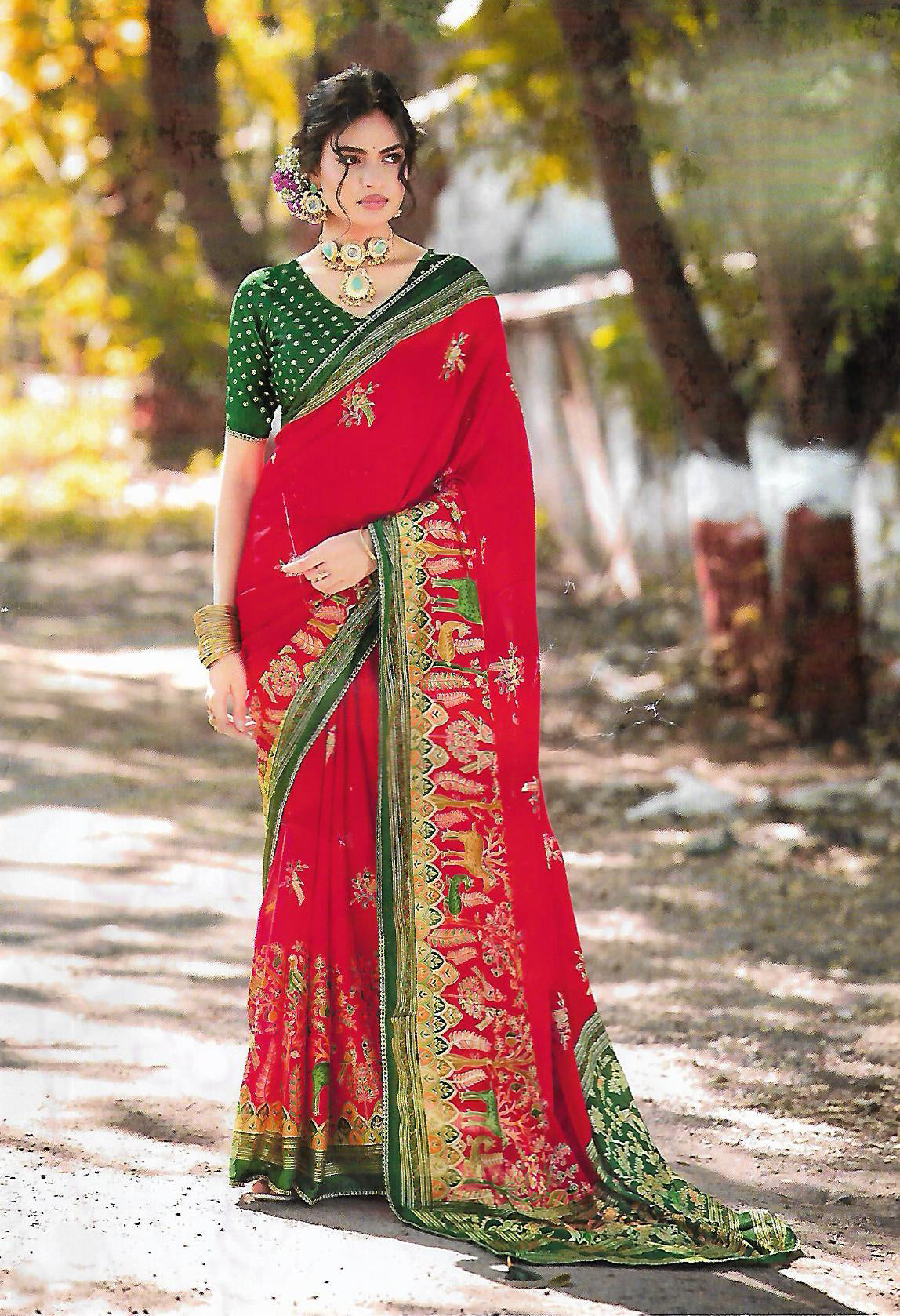FANCY SYNTHETIC SAREE