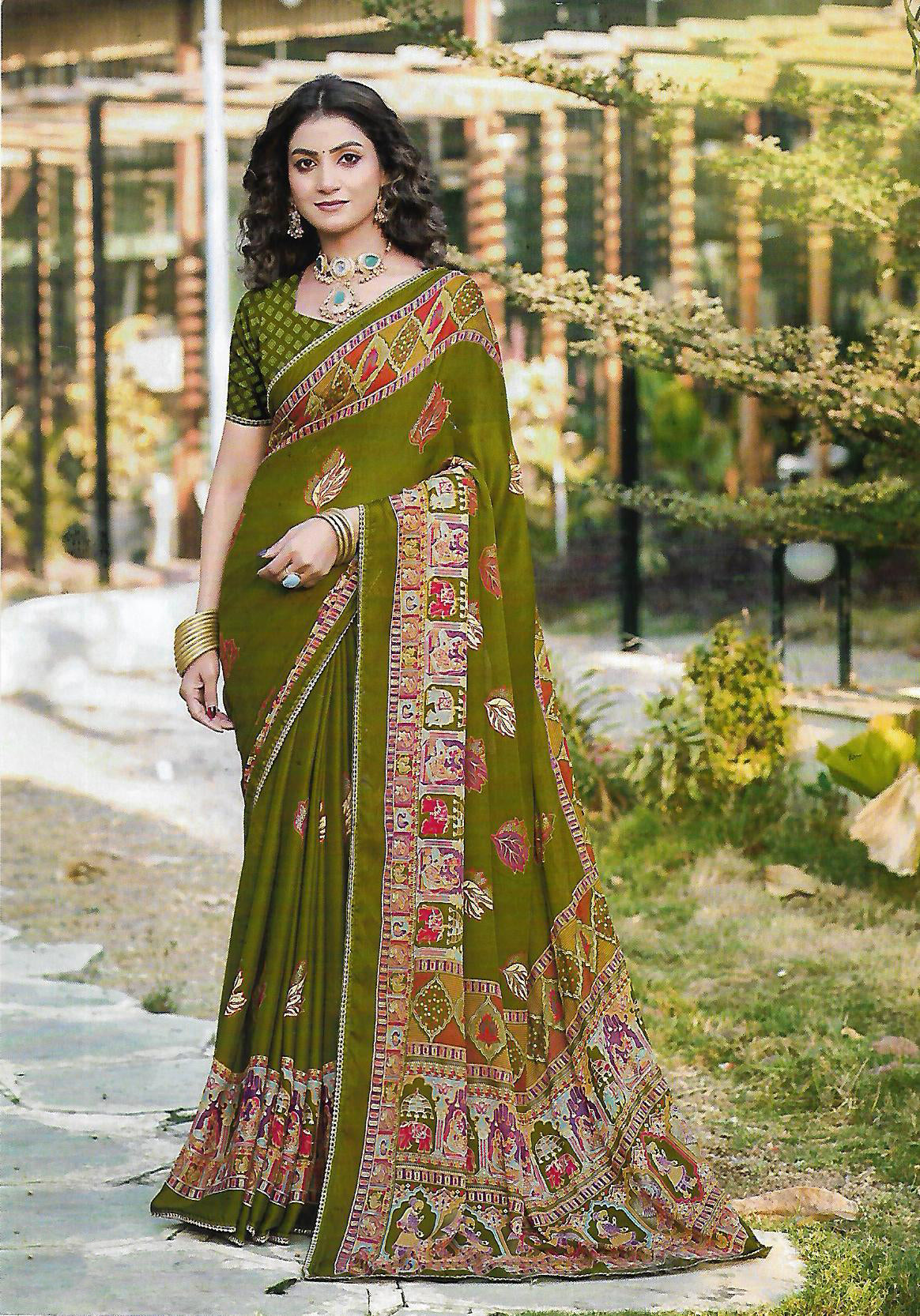 FANCY SYNTHETIC SAREE
