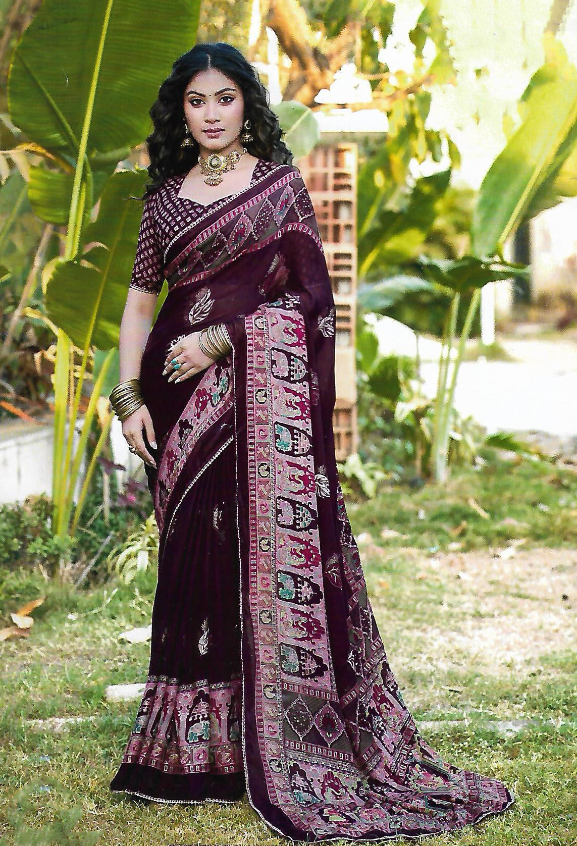 FANCY SYNTHETIC SAREE