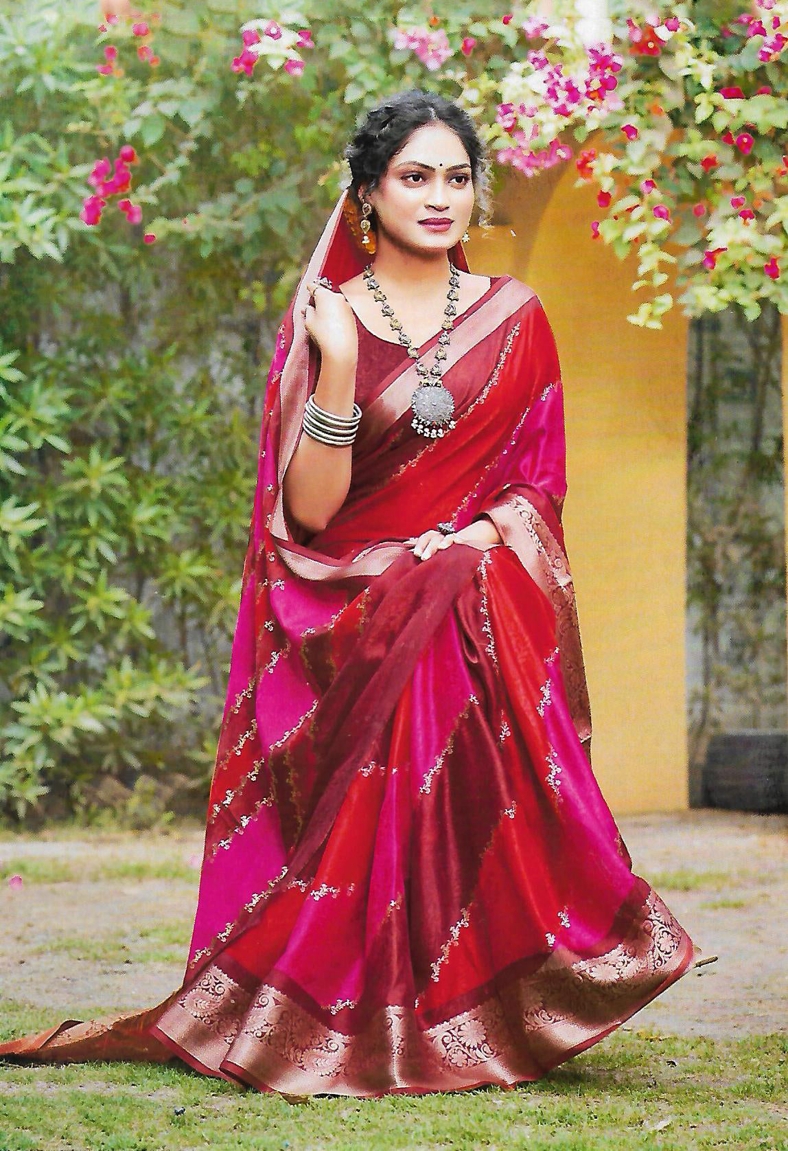 FANCY SYNTHETIC SAREE
