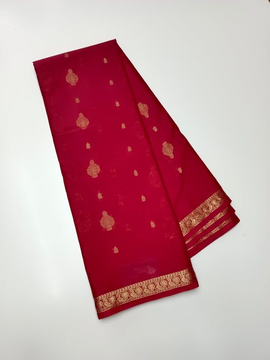 SEMI CREPE SILK SAREE