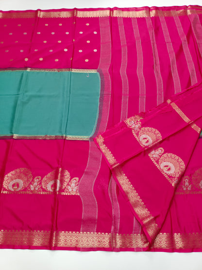 SEMI CREPE SILK SAREE