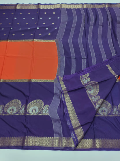 SEMI CREPE SILK SAREE