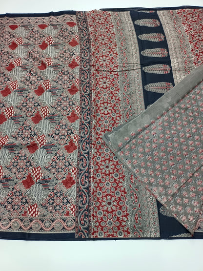 FANCY PRINTED COTTON SAREE