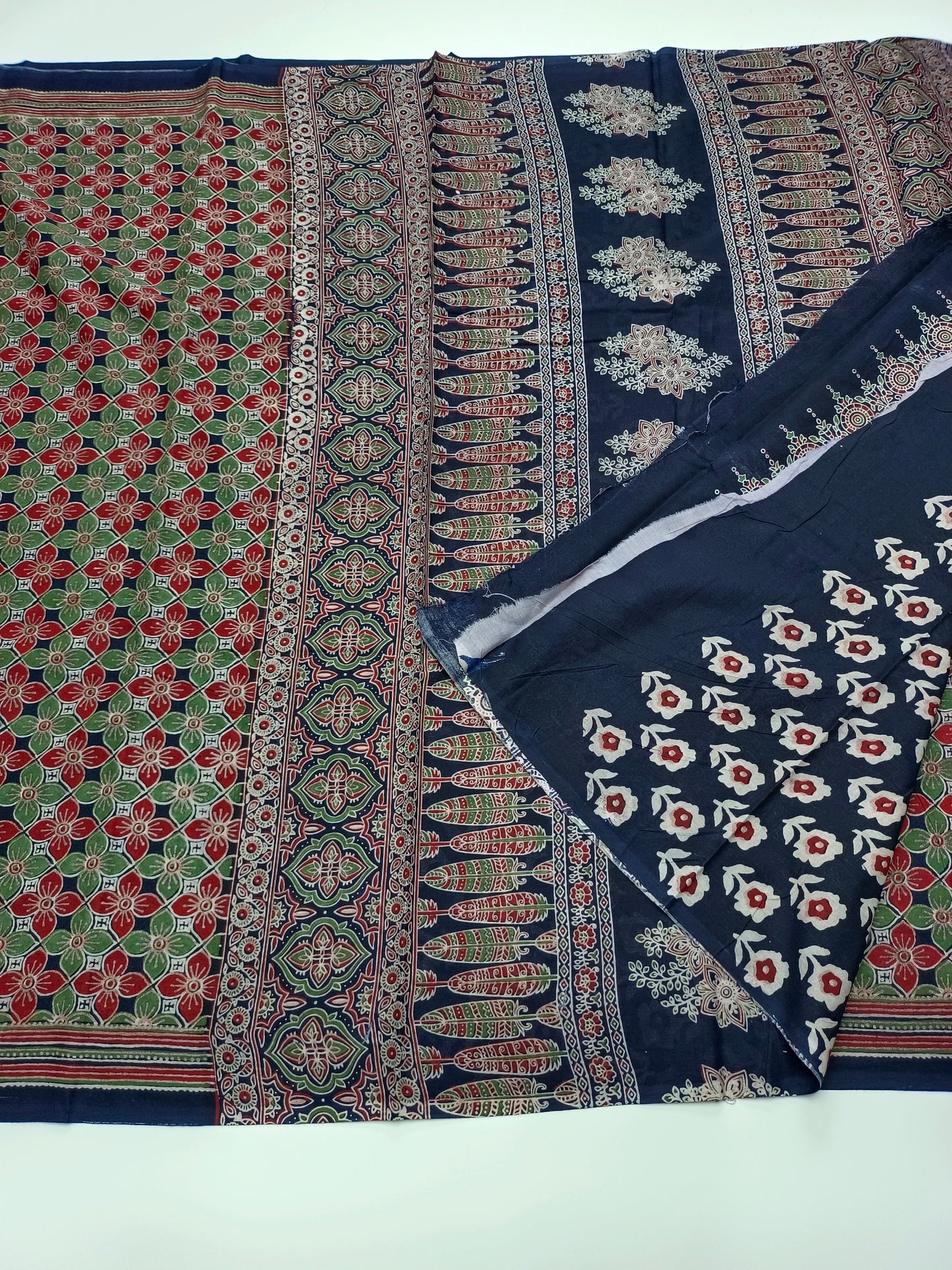 FANCY PRINTED COTTON SAREE