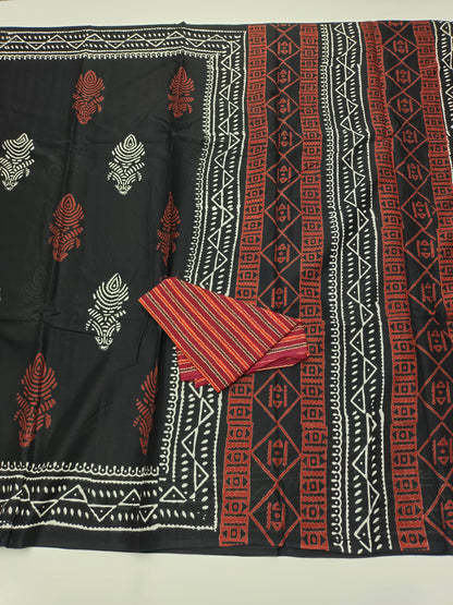 FANCY PRINTED COTTON SAREE