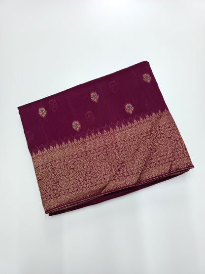 FANCY TUSSER SILK SAREE