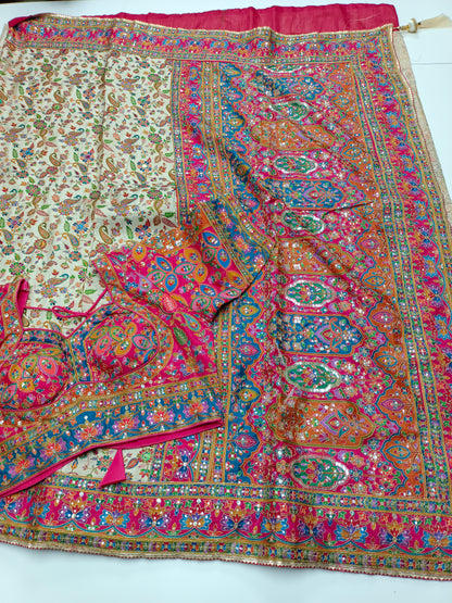 FANCY RAJWADI SAREE WITH READY BLOUSE