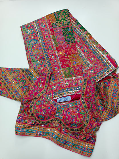 FANCY RAJWADI SAREE WITH READY BLOUSE