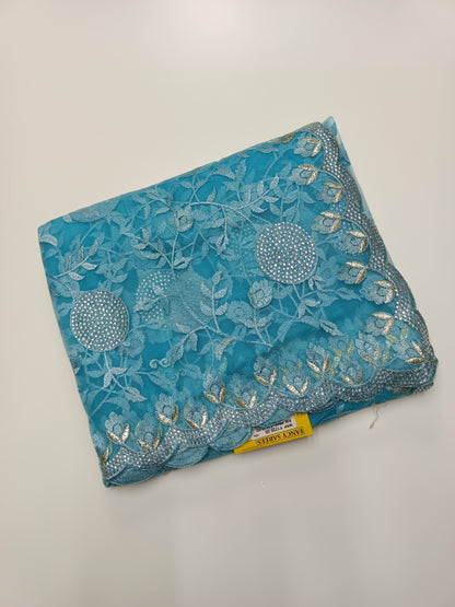 FANCY NETED WORK SAREE