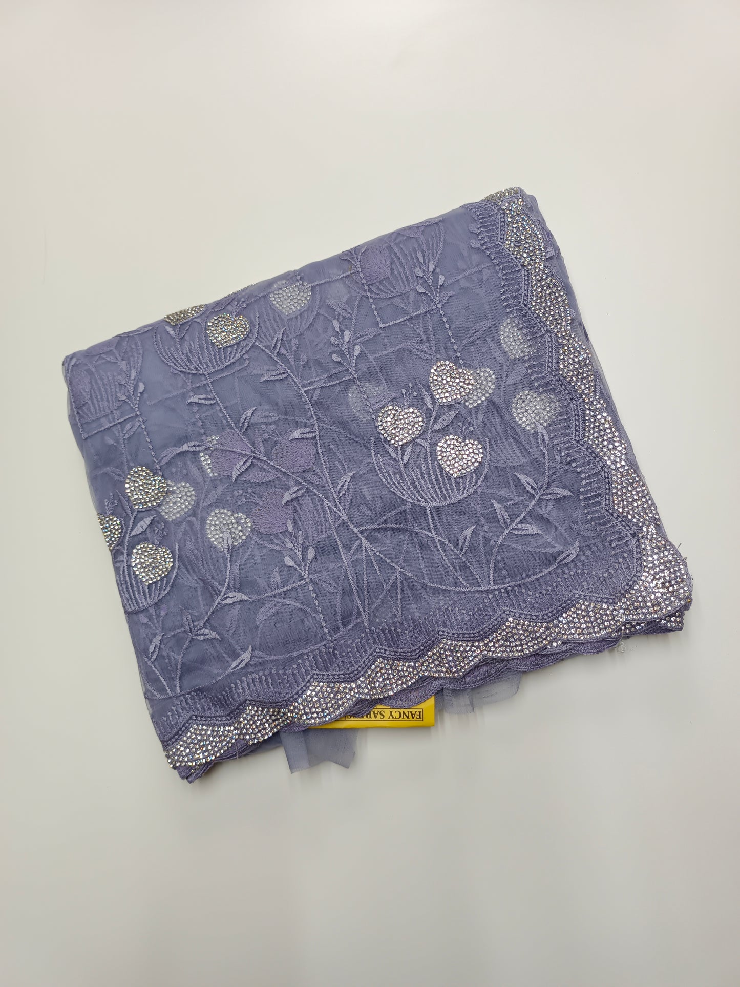 FANCY NETED WORK SAREE