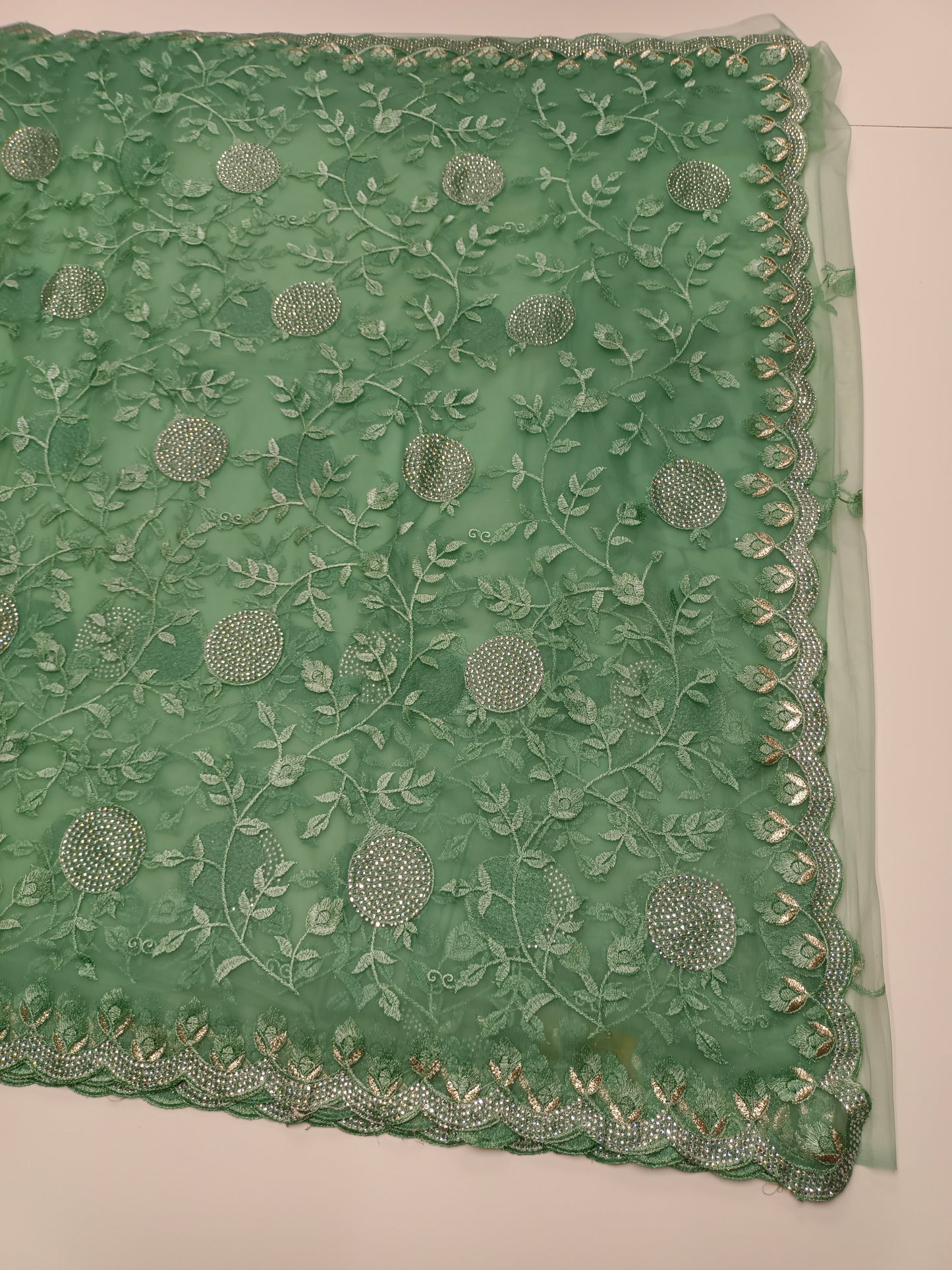 FANCY NETED WORK SAREE