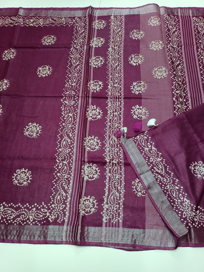 FANCY LENIN SAREE