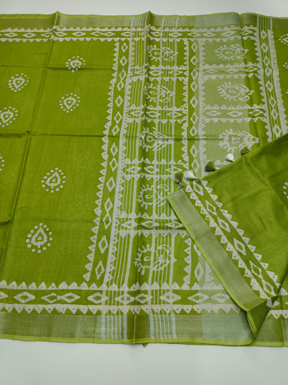 FANCY LENIN SAREE