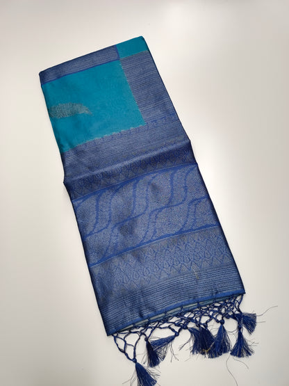 FANCY TUSSER SILK SAREE