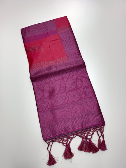 FANCY TUSSER SILK SAREE