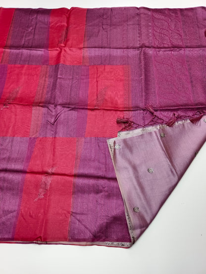 FANCY TUSSER SILK SAREE