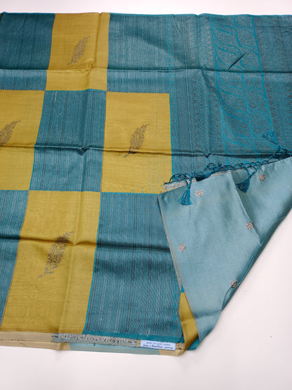 FANCY TUSSER SILK SAREE