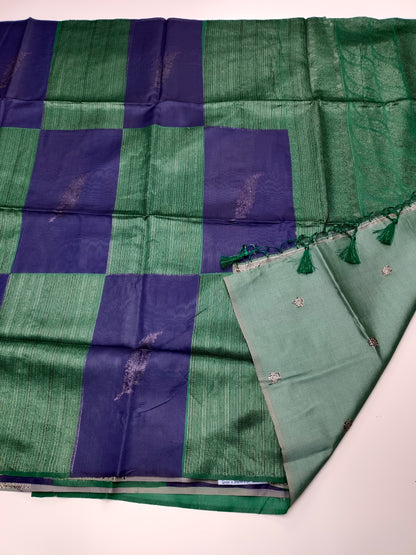 FANCY TUSSER SILK SAREE