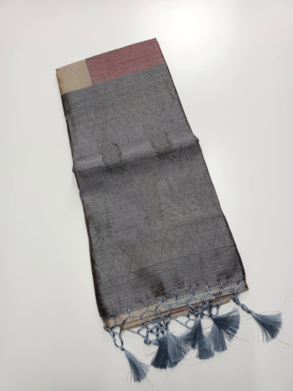 FANCY TUSSER SILK SAREE