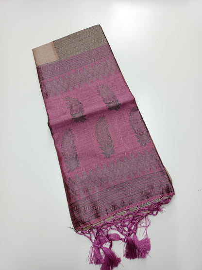 FANCY TUSSER SILK SAREE