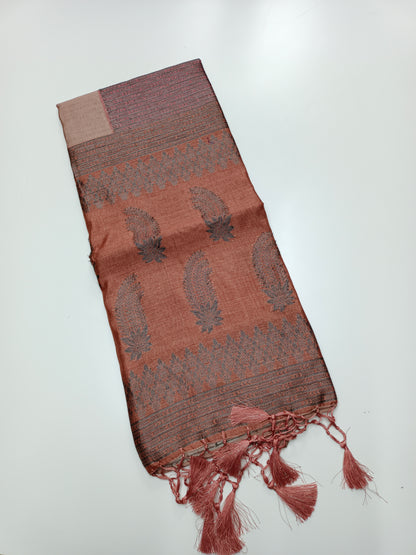 FANCY TUSSER SILK SAREE