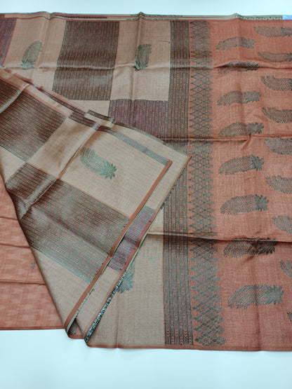 FANCY TUSSER SILK SAREE