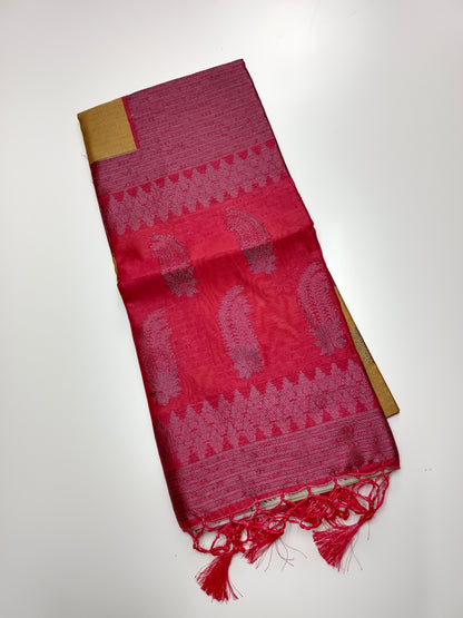 FANCY TUSSER SILK SAREE
