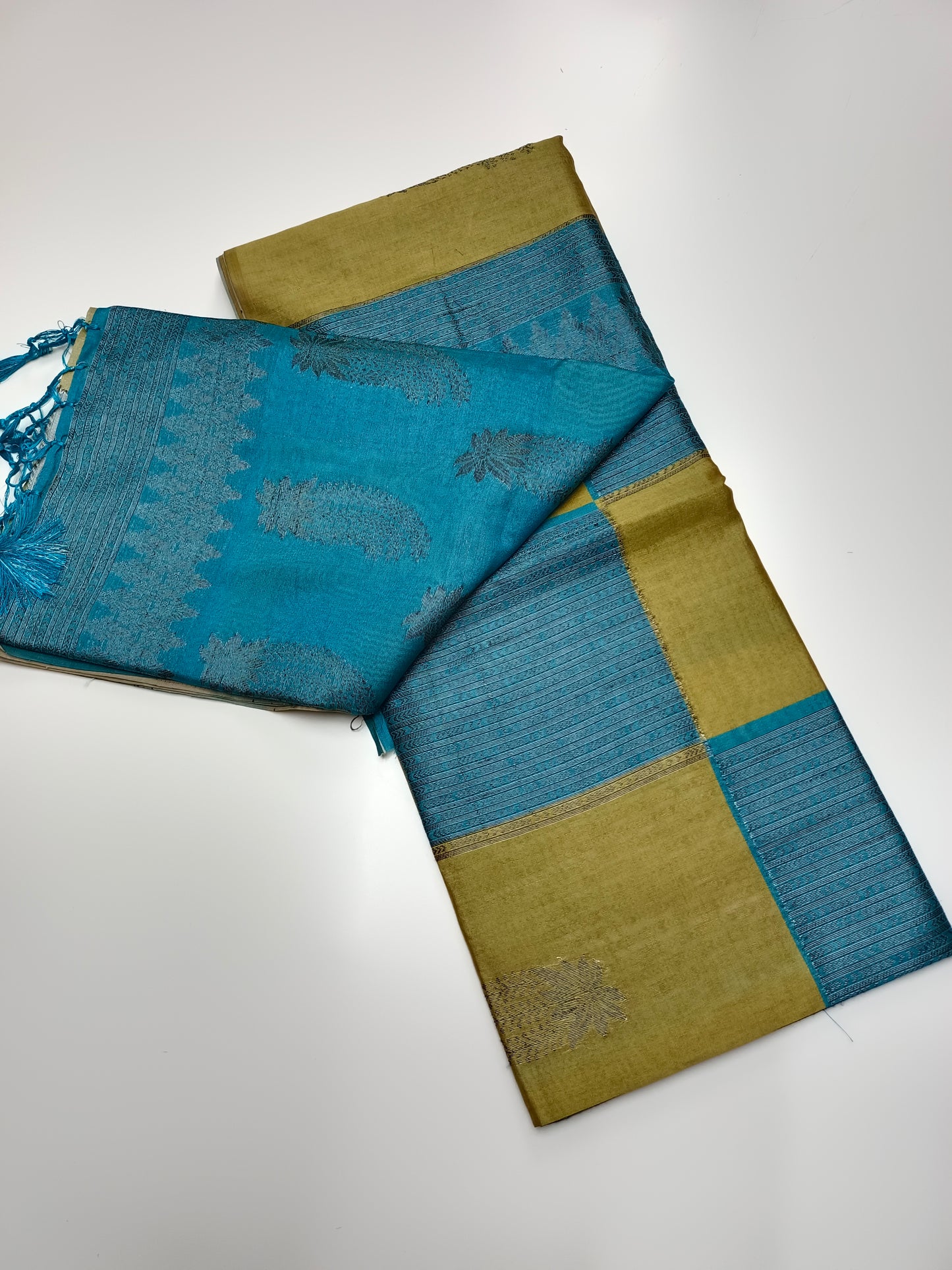 FANCY TUSSER SILK SAREE