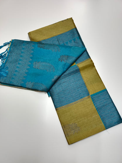 FANCY TUSSER SILK SAREE