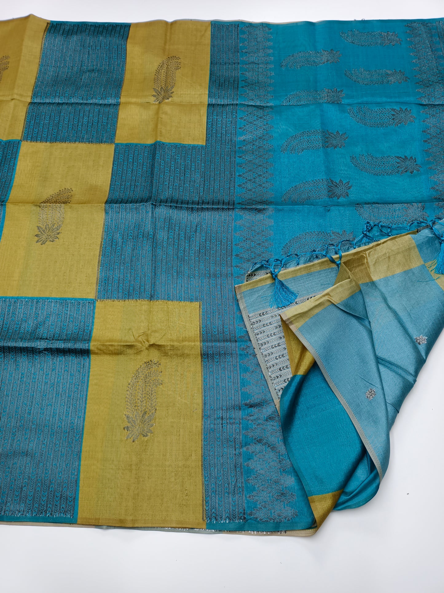 FANCY TUSSER SILK SAREE