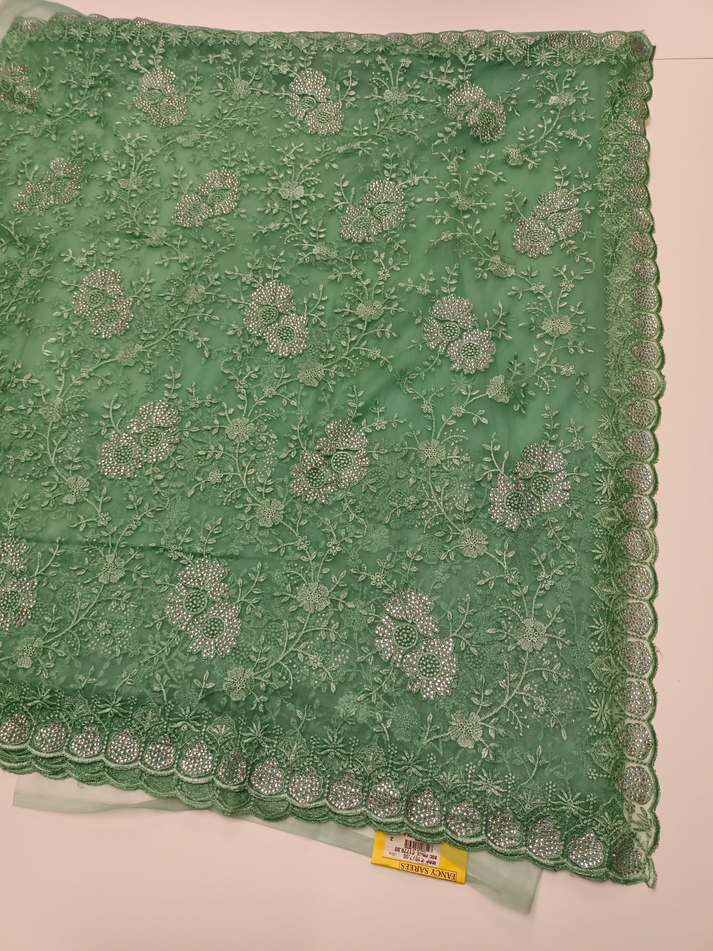 FANCY NETED WORK SAREE