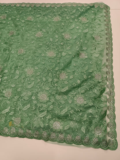 FANCY NETED WORK SAREE