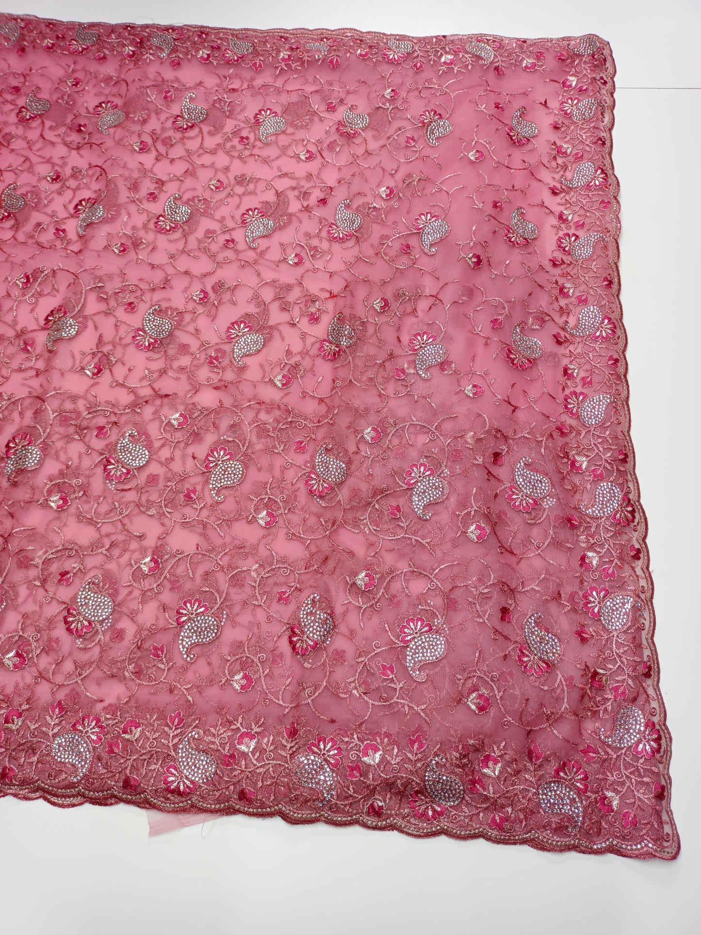 FANCY NETED WORK SAREE