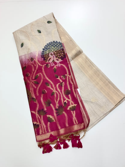 FANCY JAMDHANI COTTON SAREE