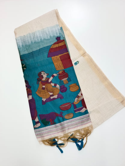 FANCY JAMDHANI COTTON SAREE