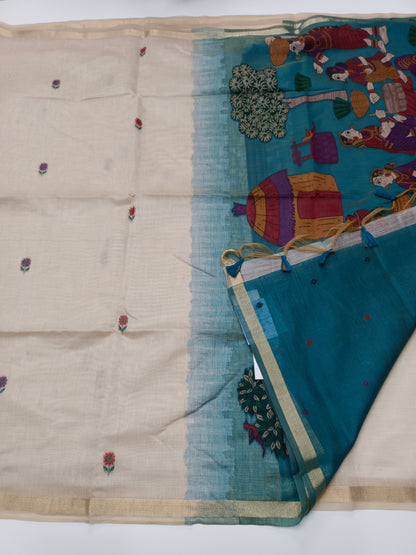 FANCY JAMDHANI COTTON SAREE