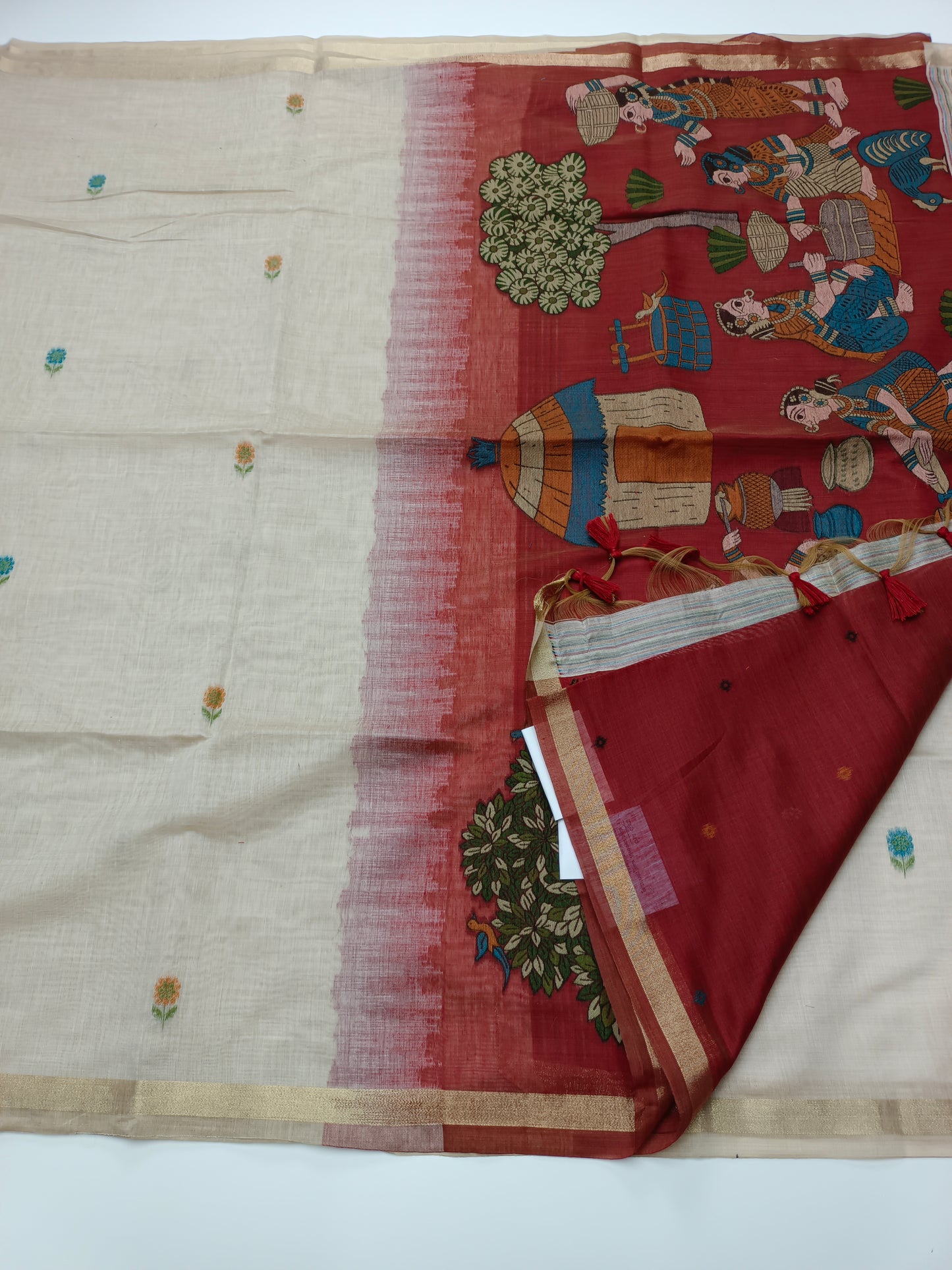 FANCY JAMDHANI COTTON SAREE
