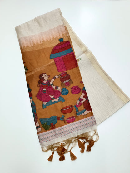 FANCY JAMDHANI COTTON SAREE