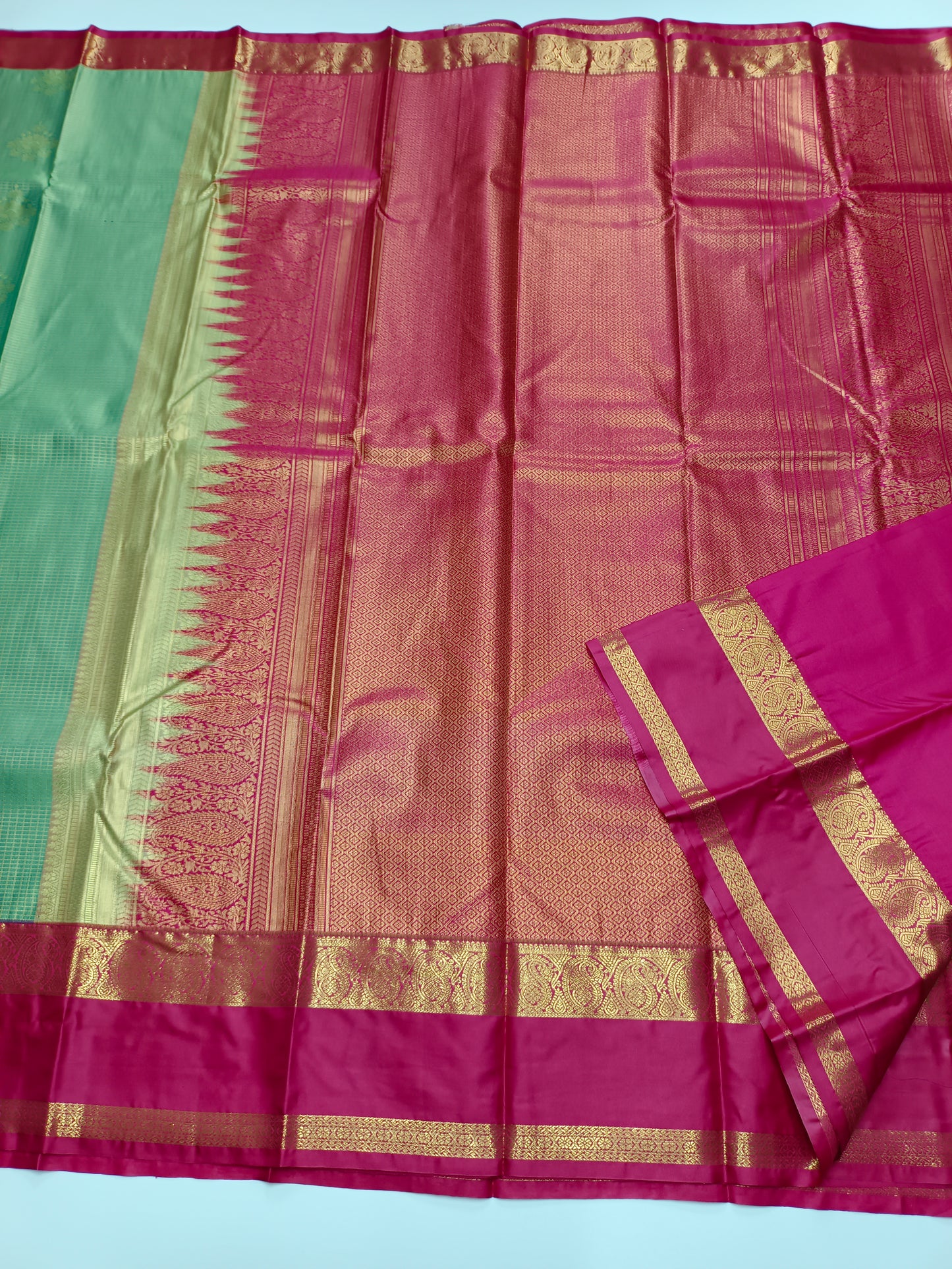 KANCHIPURAM SEMI SILK SAREE